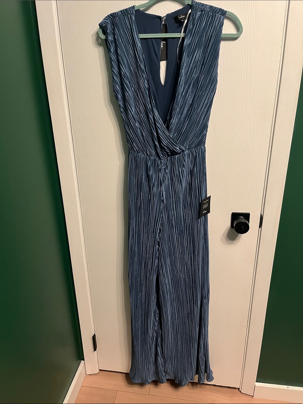 NWT Lulus XS blue jumpsuit